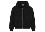 Ami Paris Ami De Coeur Zipped Hoodie Cotton Black