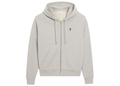 Ami Paris Ami De Coeur Zipped Hoodie Grey