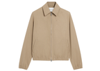 Ami Paris Ami De Coeur Zipped Jacket Beige
