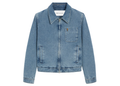 Ami Paris Ami De Coeur Zipped Jacket Blue