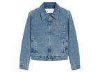 Ami Paris Ami De Coeur Zipped Jacket Blue