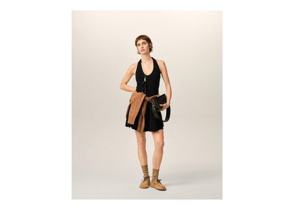 Ami Paris Backless Jersey Top Black (W)