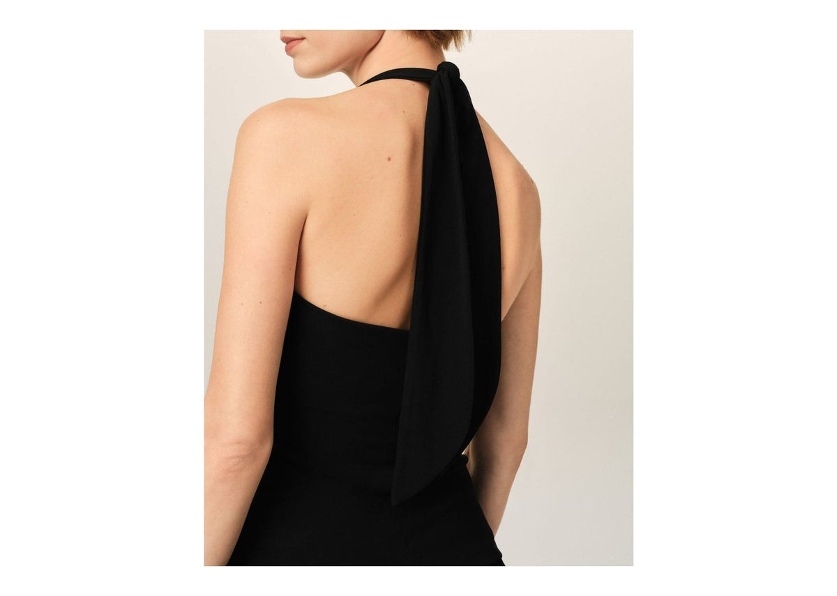 Ami Paris Backless Jersey Top Black (W)