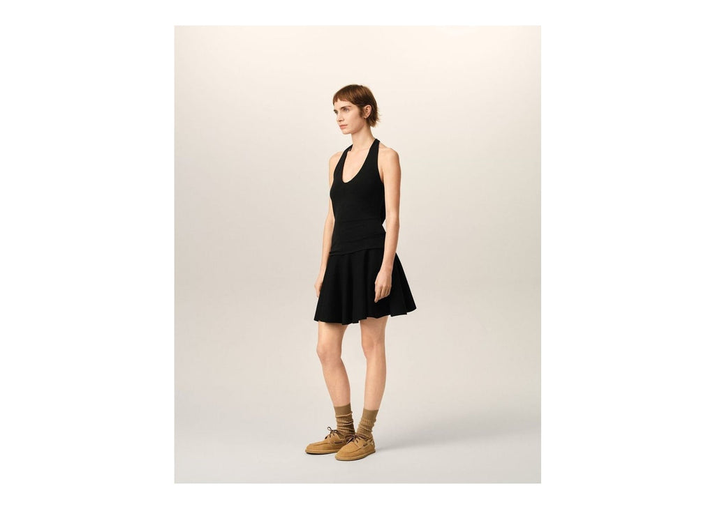 Ami Paris Backless Jersey Top Black (W)