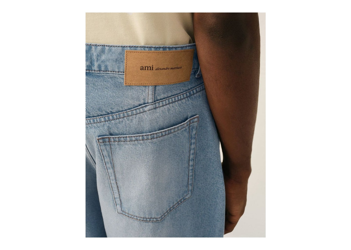 Ami Paris Baggy-Fit Cotton Jeans L 32 Used Blue