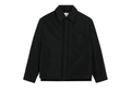 Ami Paris Black Taffetas Padded Ami De Coeur Overshirt