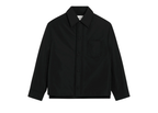 Ami Paris Black Taffetas Padded Ami De Coeur Overshirt