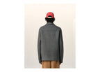 Ami Paris Button-Down Wool and Cashmere Jacket Carbon Grey/Ash Grey