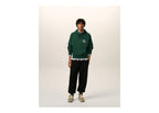 Ami Paris Cotton Don't Forget To Love Hoodie Bottle Green