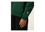 Ami Paris Cotton Don't Forget To Love Hoodie Bottle Green