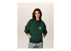 Ami Paris Cotton Don't Forget To Love Hoodie Bottle Green