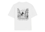 Ami Paris Cotton T-Shirt with Place Des Victoires Print White