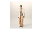 Ami Paris Cotton Utility Parka Jacket Ivory