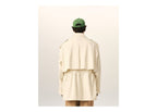 Ami Paris Cotton Utility Parka Jacket Ivory