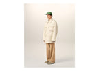 Ami Paris Cotton Utility Parka Jacket Ivory