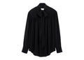 Ami Paris Lavalliere Silk-Blend Blouse Black (W)