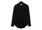 Ami Paris Lavalliere Silk-Blend Blouse Black (W)