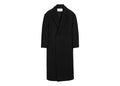 Ami Paris Long Double Breasted Wool Coat Black