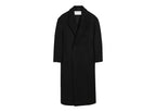 Ami Paris Long Double Breasted Wool Coat Black