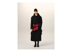 Ami Paris Long Double Breasted Wool Coat Black