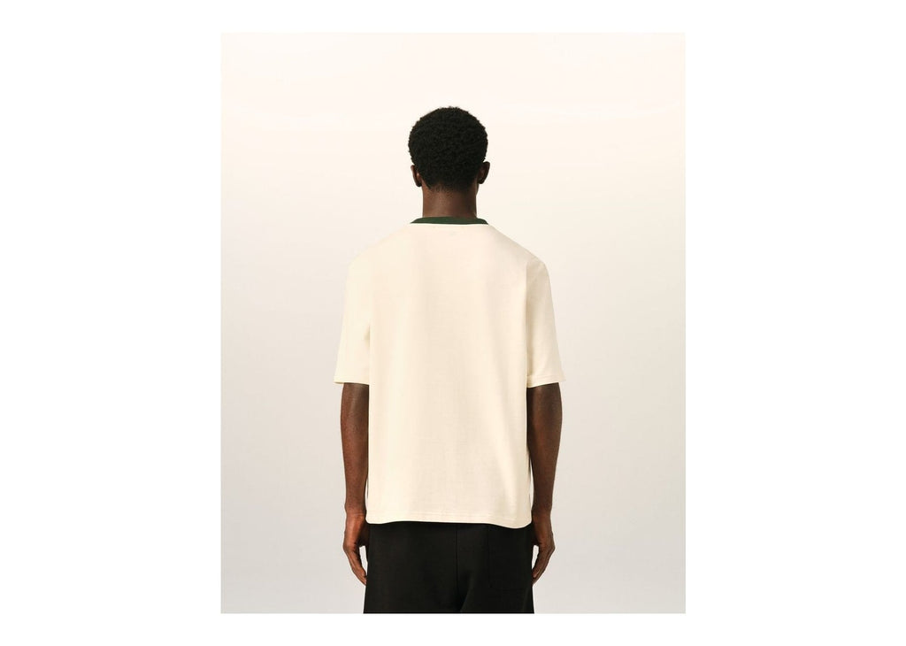 Ami Paris Printed Cotton Don't Forget To Love T-Shirt Ivory