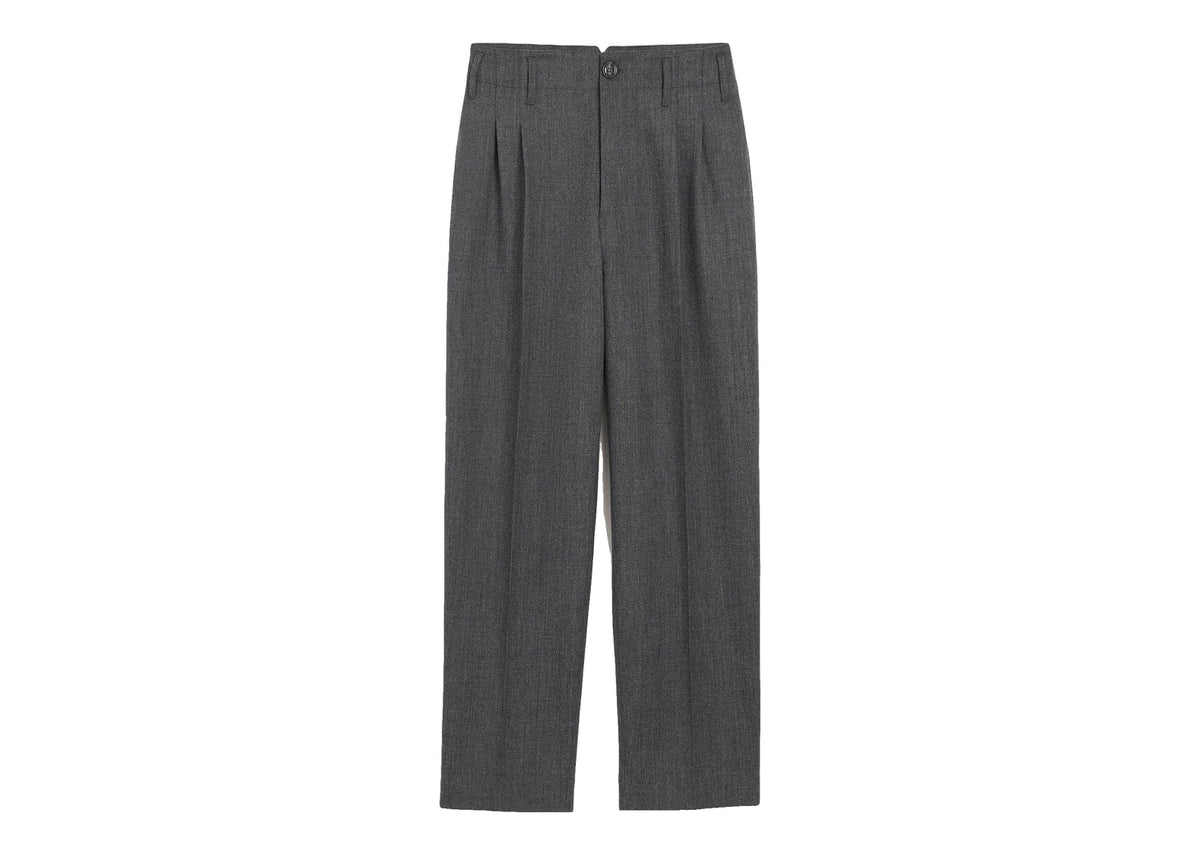 Ami Paris Two-Pleats Wool Trousers Carbon Grey