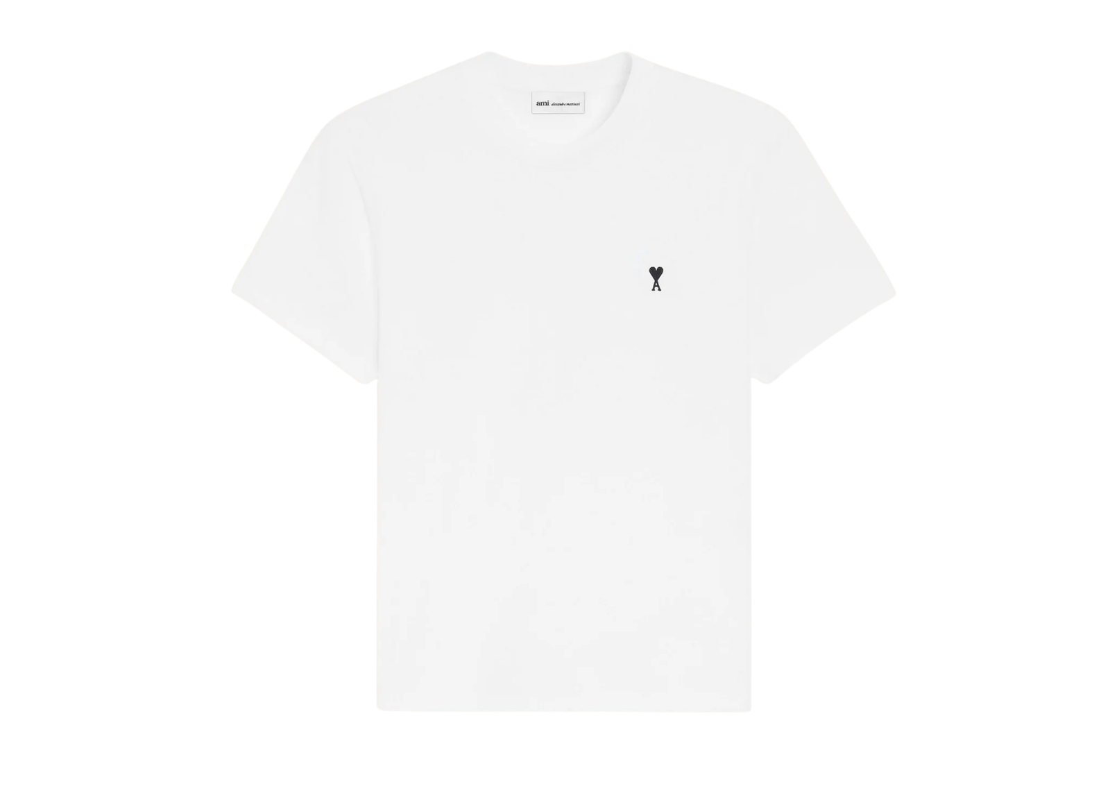Ami Paris White Cotton Ami De Coeur T-Shirt