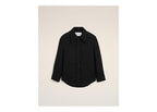Ami Paris Wool Button-Down Jacket Black