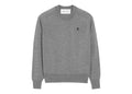 Ami Paris Wool Crewneck Ami De Coeur Sweater Heather Grey/Black