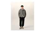 Ami Paris Wool Padded Harrington Jacket Black/Ivory
