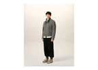 Ami Paris Wool Padded Harrington Jacket Black/Ivory