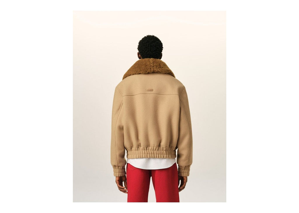Ami Paris Wool Padded Jacket Mastic Beige