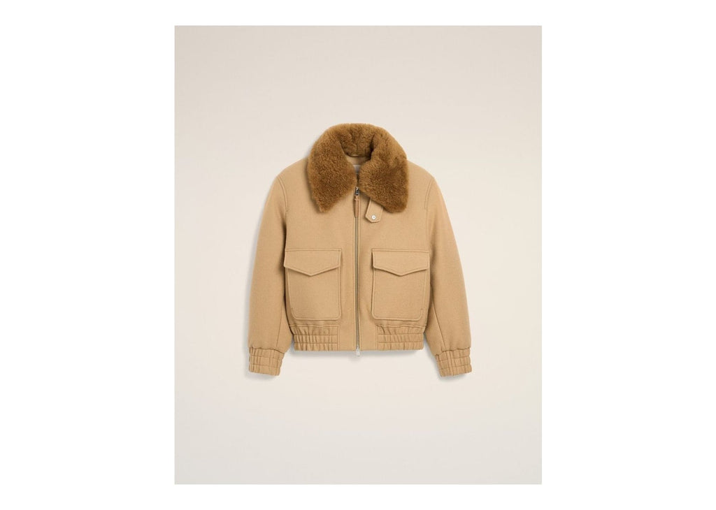 Ami Paris Wool Padded Jacket Mastic Beige