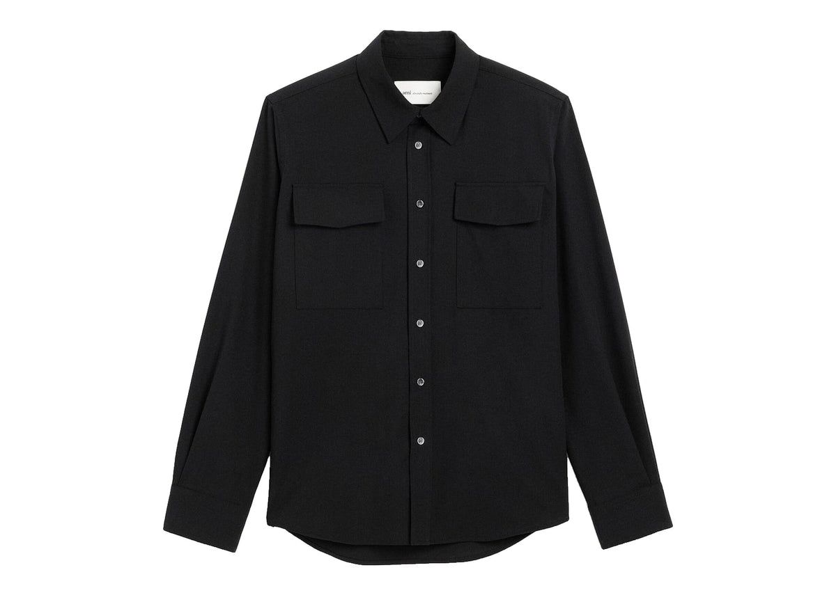 Ami Paris Wool Shirt Black