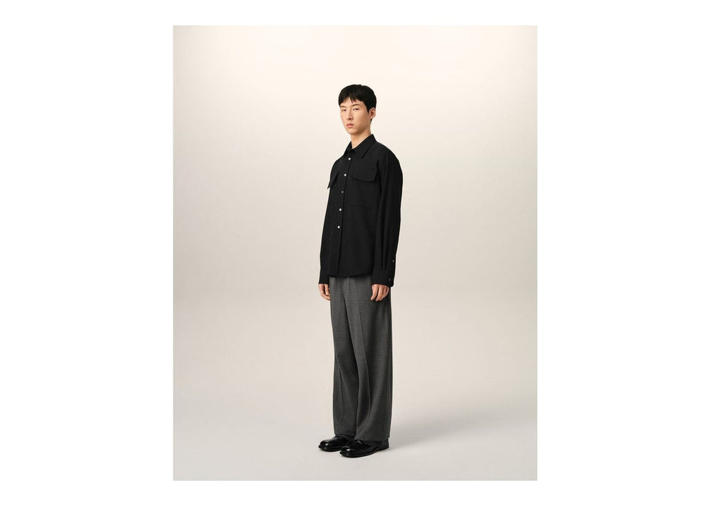 Ami Paris Wool Shirt Black