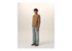 Ami Paris Wool Shirt Collar Cardigan Camel