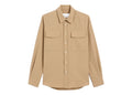Ami Paris Wool Shirt Mastic Beige