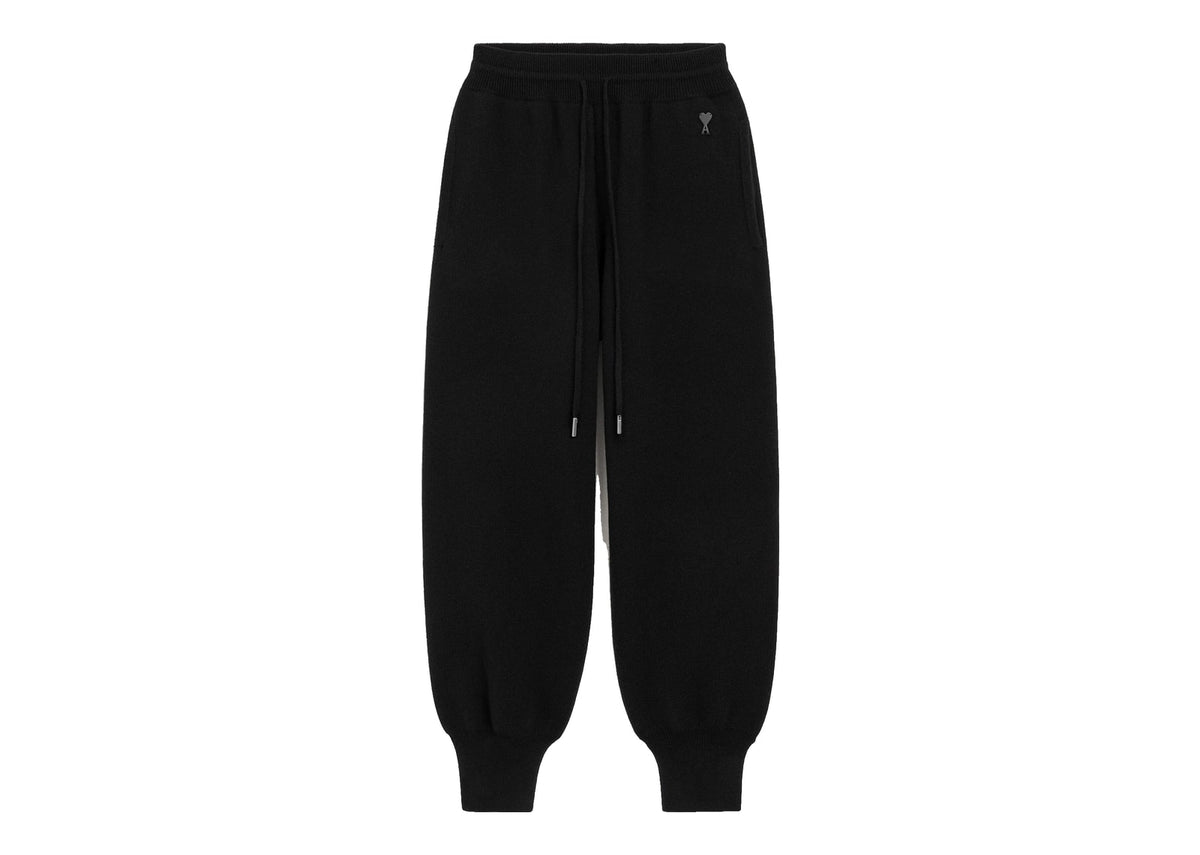 Ami Paris Wool Track Pants Black