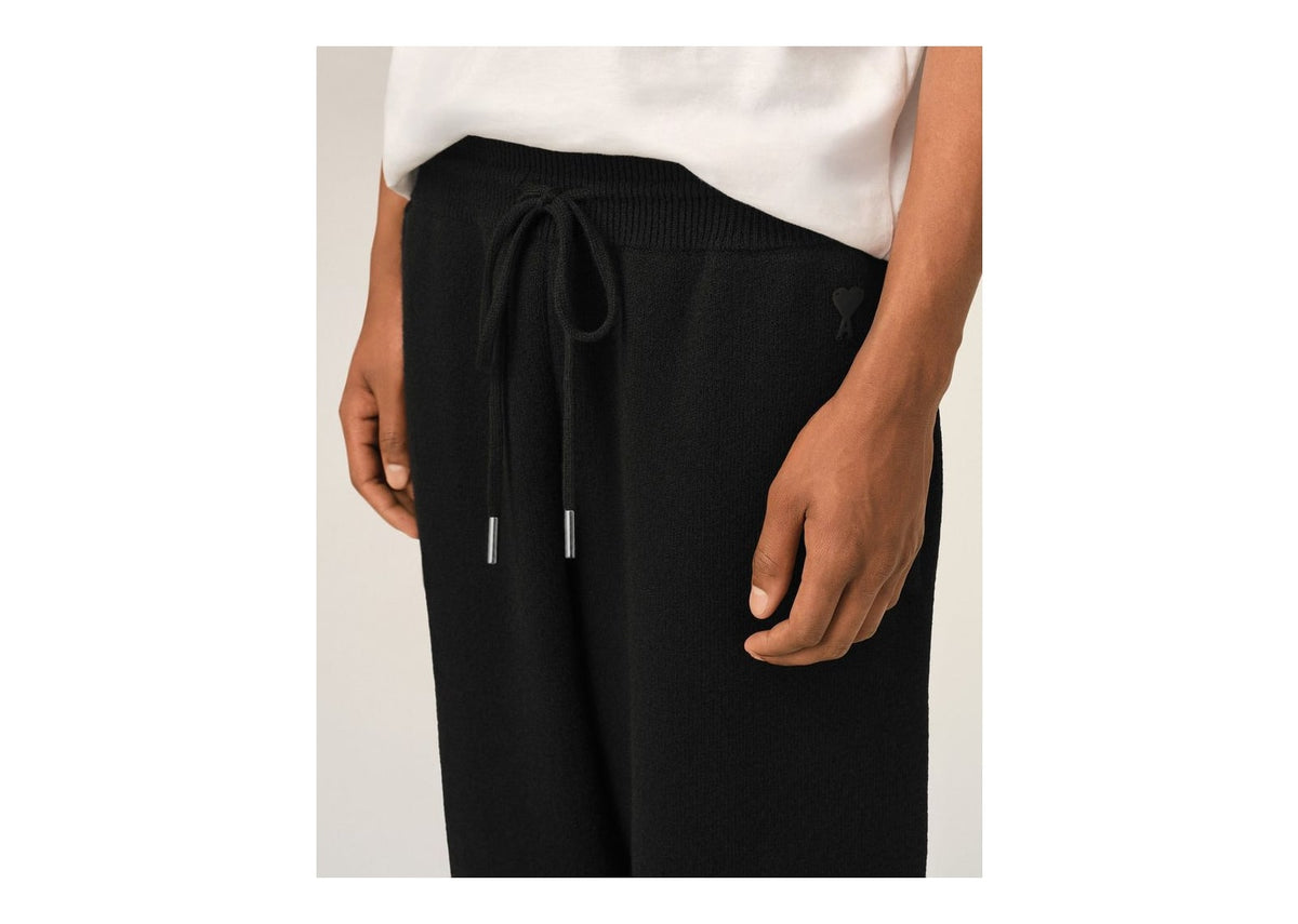 Ami Paris Wool Track Pants Black