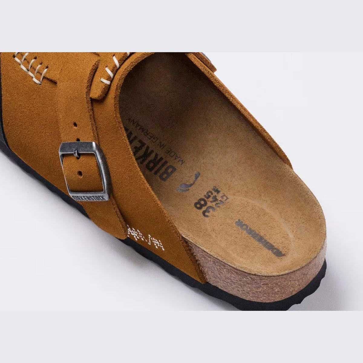 Birkenstock ADERERROR Boston Cap Suede Camel