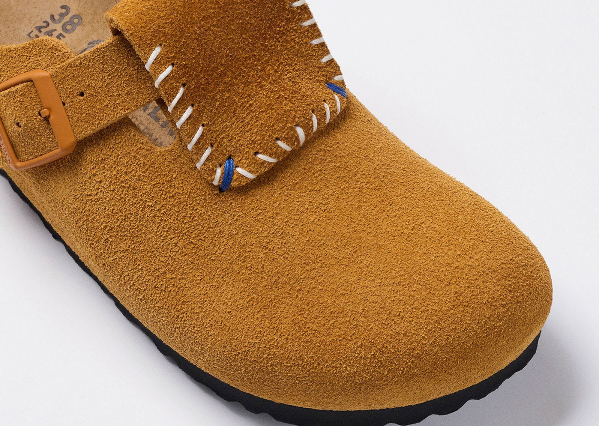 Birkenstock ADERERROR Boston Flap Suede Honey