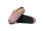 Birkenstock Amsterdam Wrapped Suede Leather Faded Purple