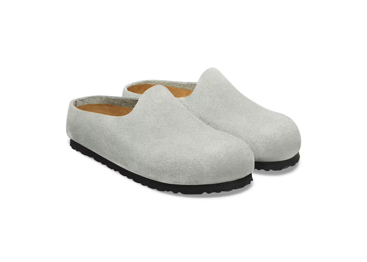 Birkenstock Amsterdam Wrapped Suede Leather Pure Sage