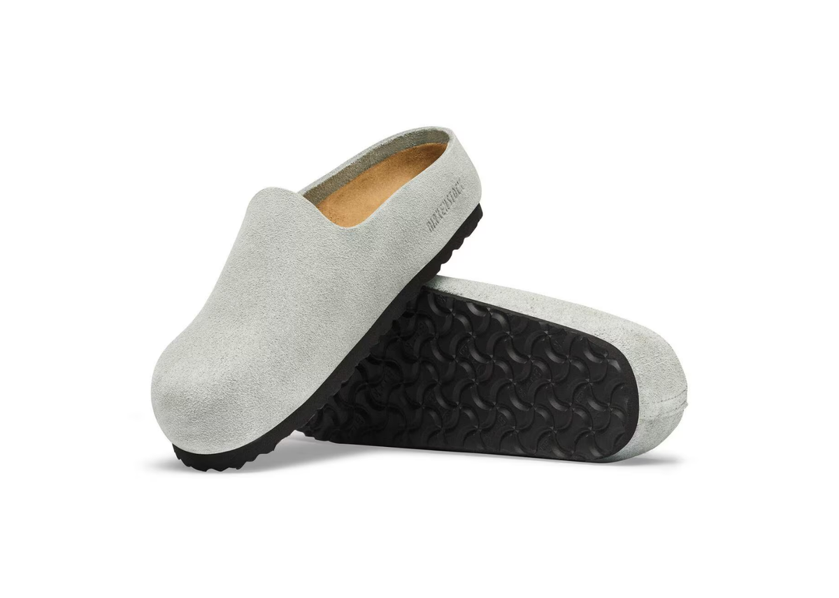 Birkenstock Amsterdam Wrapped Suede Leather Pure Sage