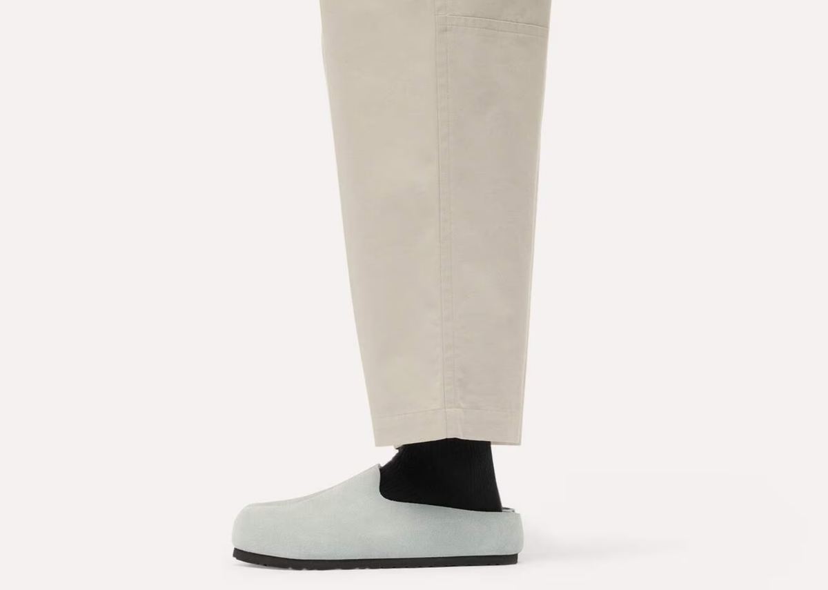 Birkenstock Amsterdam Wrapped Suede Leather Pure Sage