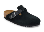 Birkenstock Boston Braided Suede Black