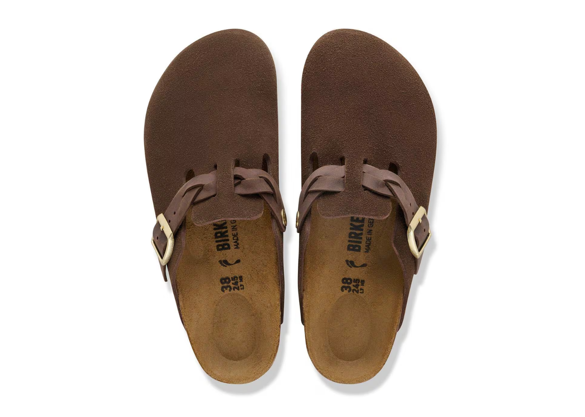 Birkenstock Boston Braided Suede Carafe