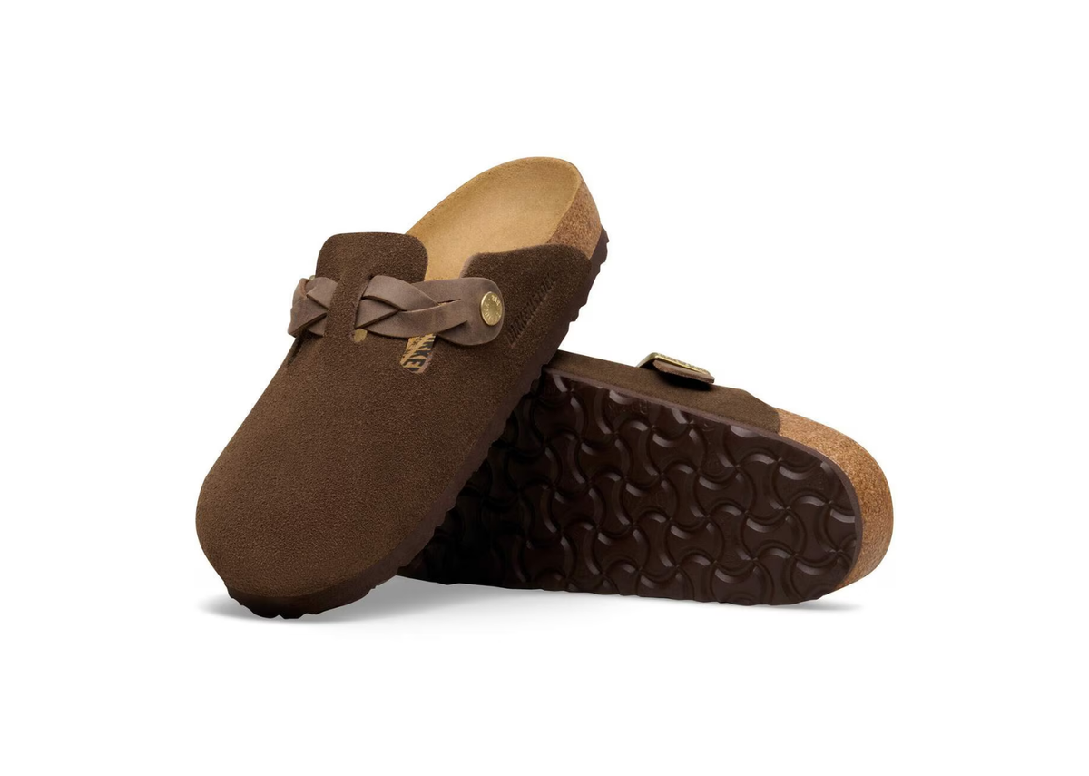 Birkenstock Boston Braided Suede Carafe