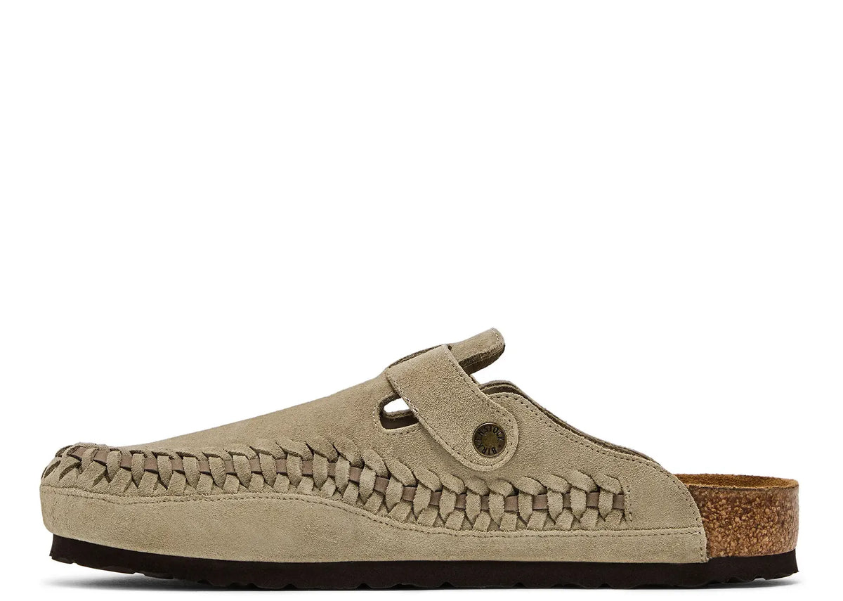 Birkenstock Boston Braided Suede Kith Taupe