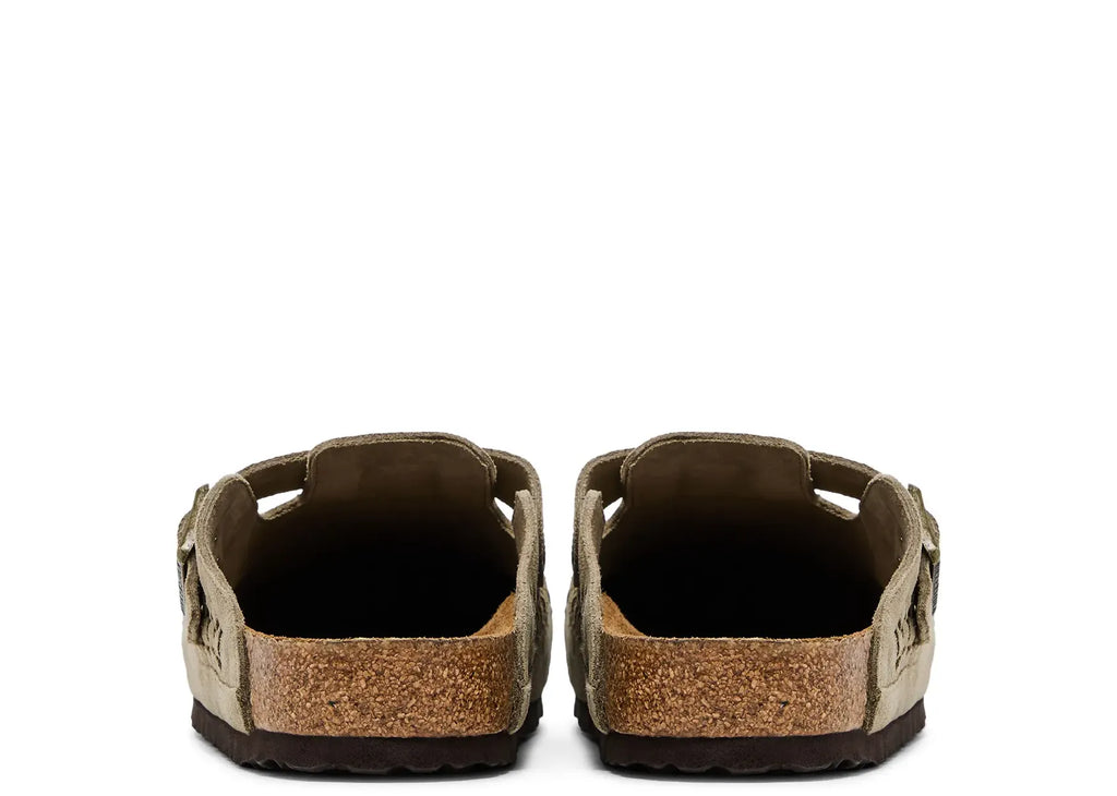 Birkenstock Boston Braided Suede Kith Taupe